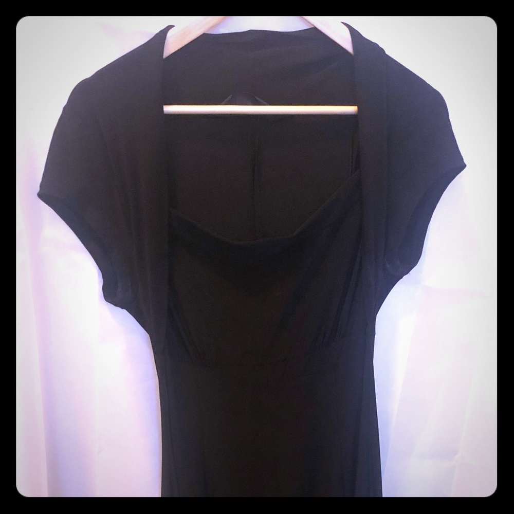 Cap sleeved flair dress